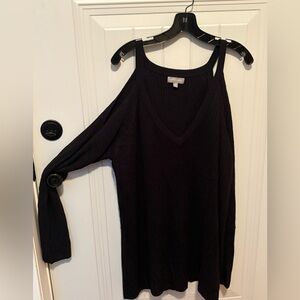Lovesick Black Knit off the shoulder Sweater